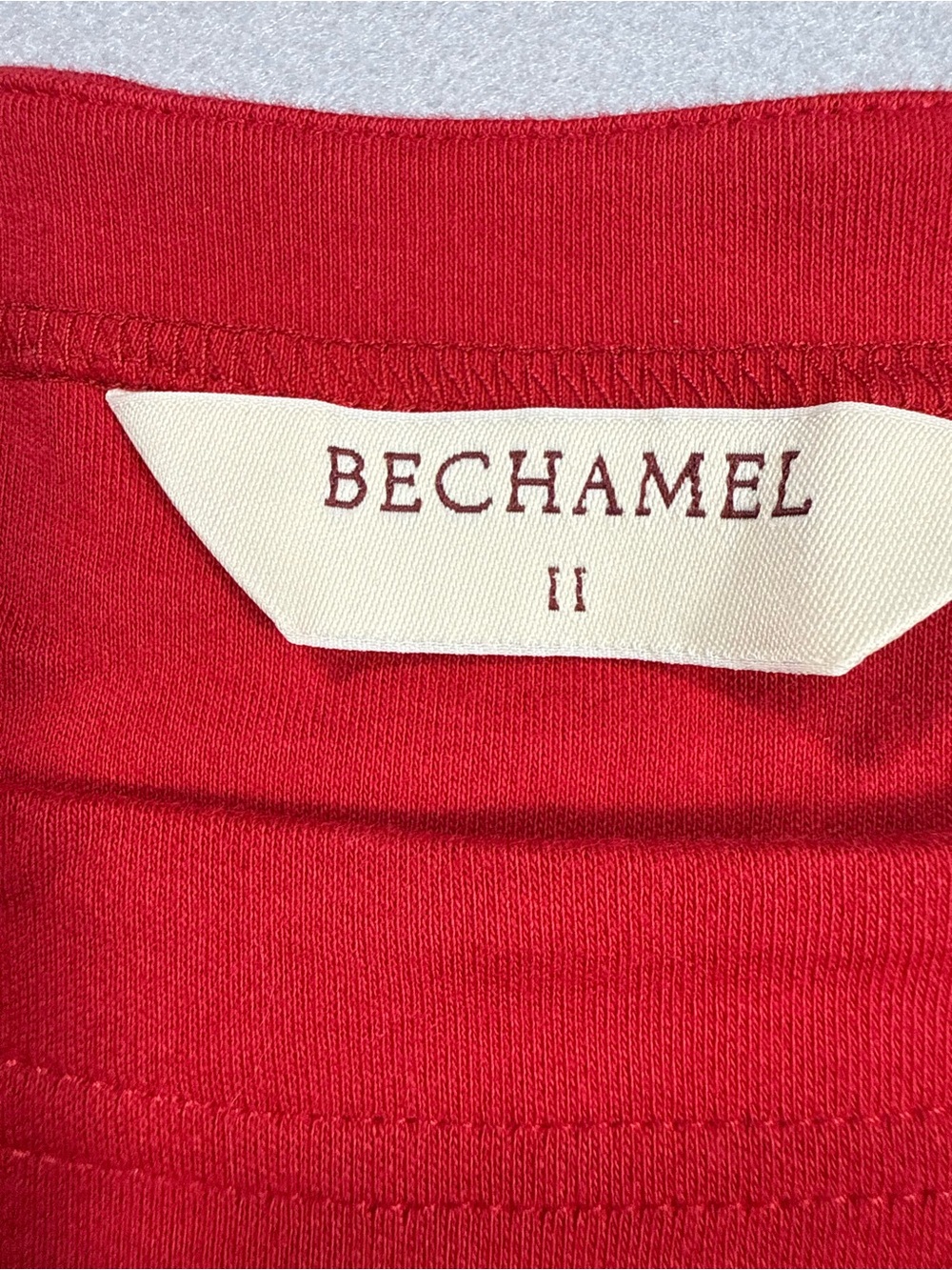 New Bechamel 2X Red Snowman Winter Tree Holiday Long Sleeve Ugly Sweater Party - Picture 6 of 11